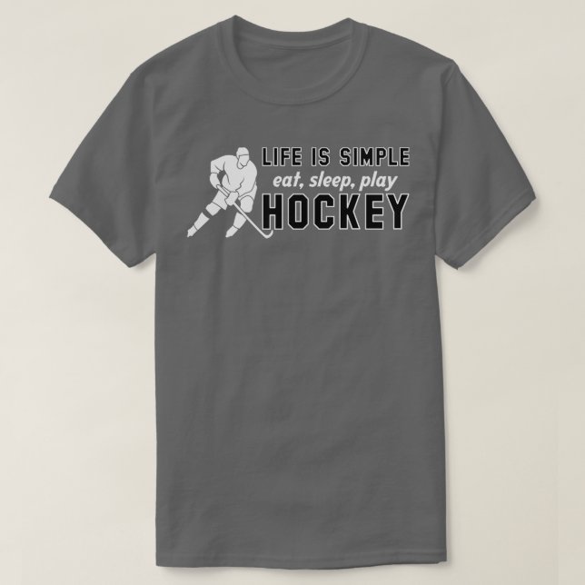 Camiseta Comience Sleep Ice Hockey Sobre Hielo Sexo Hockey  (Diseño del anverso)
