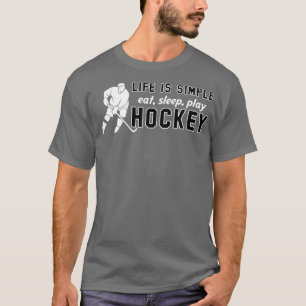 Camiseta Comience Sleep Ice Hockey Sobre Hielo Sexo Hockey