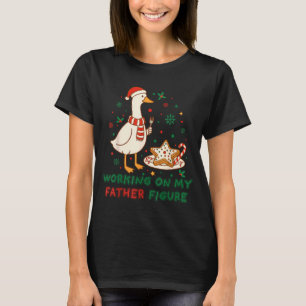 Camiseta Comiendo galletas para dos trabajando en mi Santa