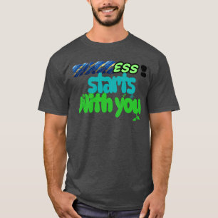 Camiseta Comienza con éxito tu divertido estilo nuevo camis