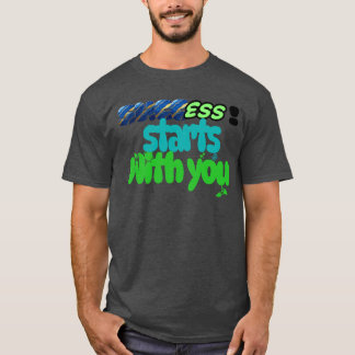 Camiseta Comienza con éxito tu divertido estilo nuevo camis