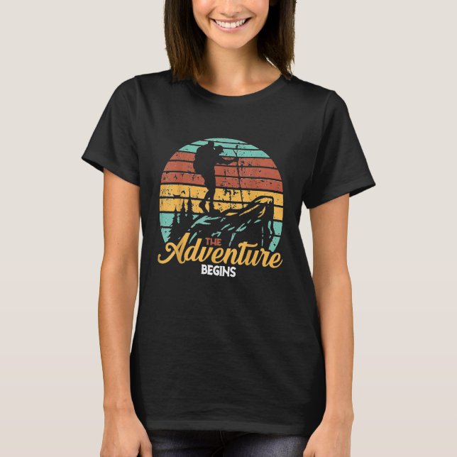 Camiseta Comienza El Camping Y El Senderismo (Anverso)