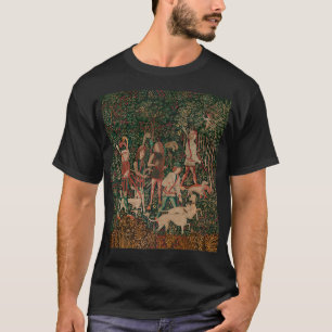 Camiseta Comienza la caza de arte medieval de Unicorn