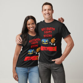 Camiseta Comienza la fiesta de Halloween - Invitación diver