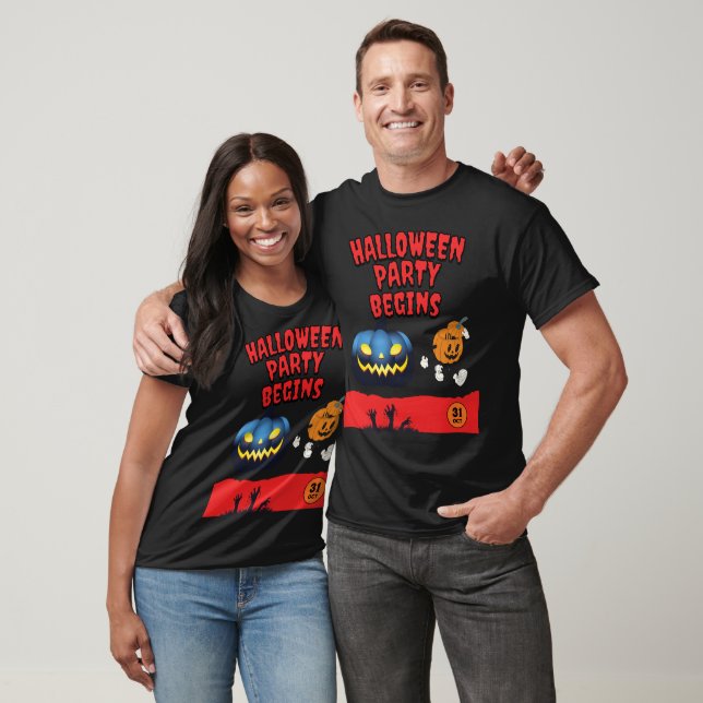 Camiseta Comienza la fiesta de Halloween - Invitación diver (Unisexo)