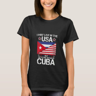 Camiseta Comienza mi historia con la bandera cubana de las 