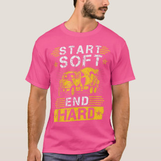 Camiseta Comienza Suave Termina Duro, Camión Mezclador De C