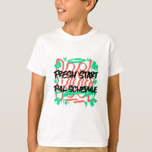 Camiseta Comienzo de la escuela de horario completo de inic