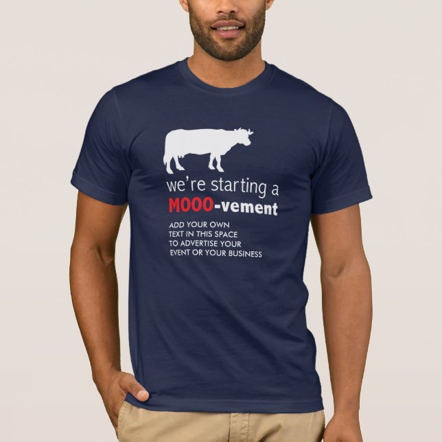Camiseta Comienzo divertido del amante de la vaca de la (Anverso)