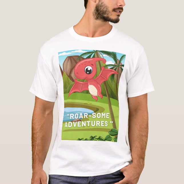 CAMISETA COMILLAS DE DINOSAURIO PREHISTÓRICOS  (Anverso)