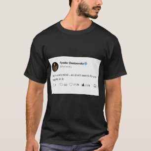Camiseta comillas de texto blanco negro oscuro