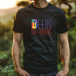 Camiseta comillas inspiradoras No palabras