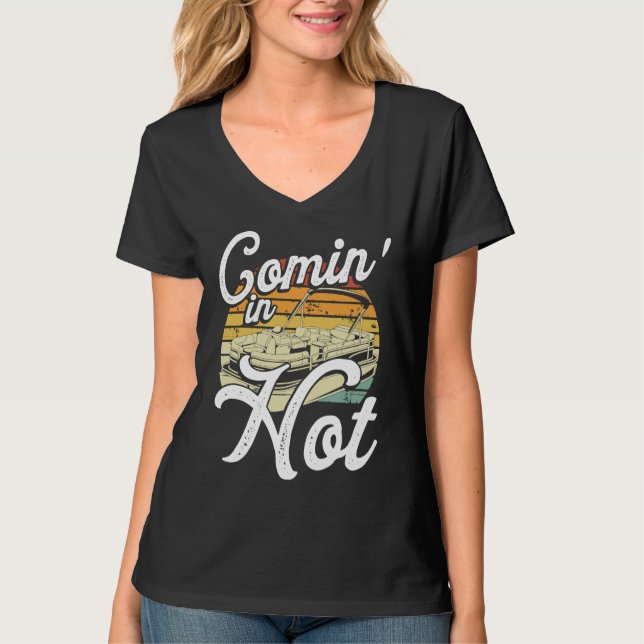Camiseta Comin In Hot Backprint Pontoon Boat (Anverso)