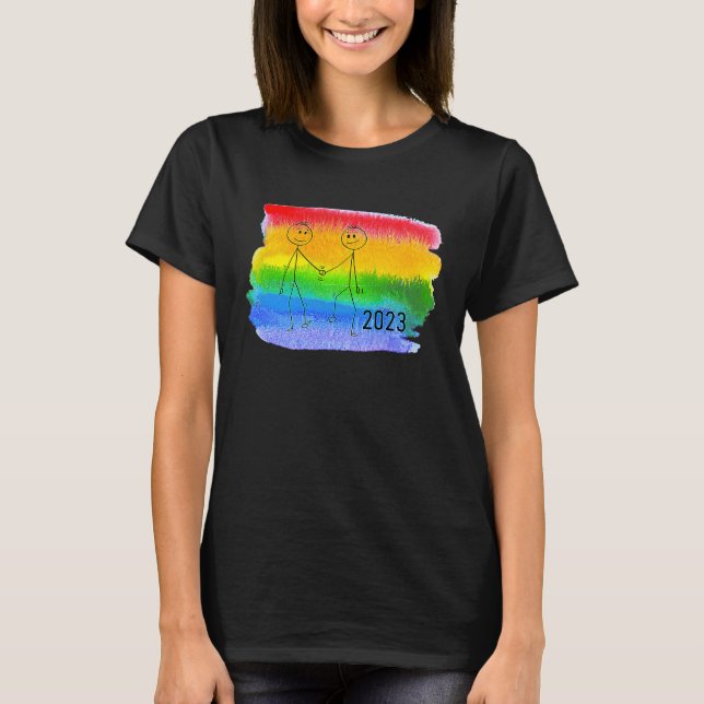 Camiseta Coming out 2023 for gay men Pride CSD homosexual L (Anverso)