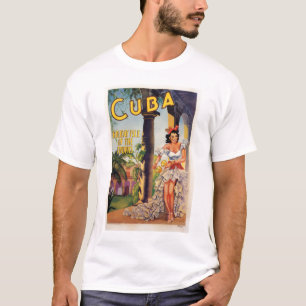 Camiseta Comisión de Turismo Vintage Cubana Viajes a los Tr
