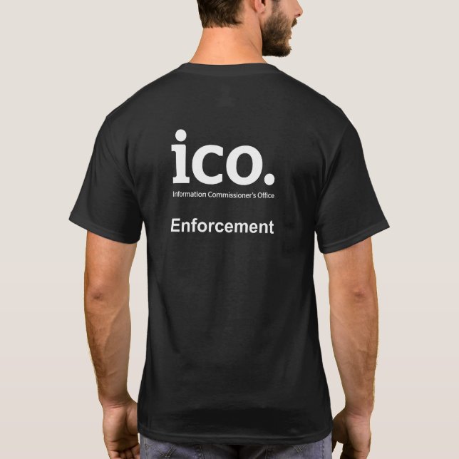 Camiseta Comisión Enforcement Parody de la información de (Reverso)