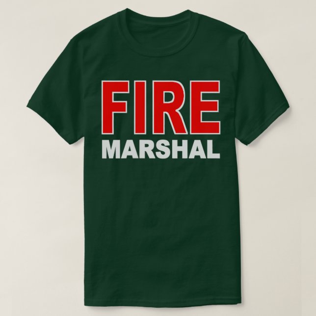 CAMISETA COMISIONADO DE INVESTIGADOR MARSHAL DE INCENDIO (Diseño del anverso)