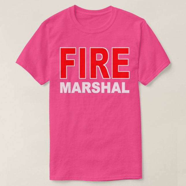 CAMISETA COMISIONADO DE INVESTIGADOR MARSHAL DE INCENDIO (Diseño del anverso)