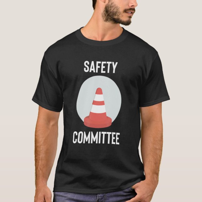 Camiseta Comité De Seguridad Con Cono De Tráfico (Anverso)