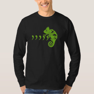 Camiseta Comma Chameleon Funny 80's Music Lyrics Animals