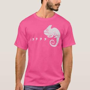 Camiseta Comma Chameleon Funny Music Pun de los 80