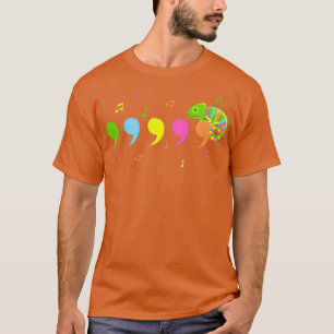 Camiseta Comma Chameleon Lizard Reptiles