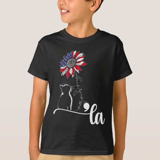 Camiseta Comma De Gato De Girasol La Kamala Harris Por El P (Anverso)