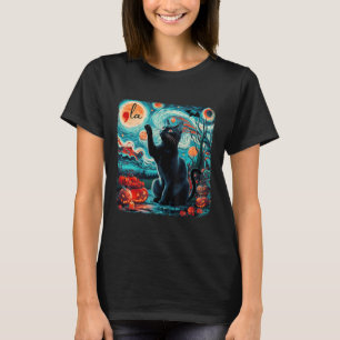 Camiseta Comma de gato negro La Kamala Harris Halloween Sta