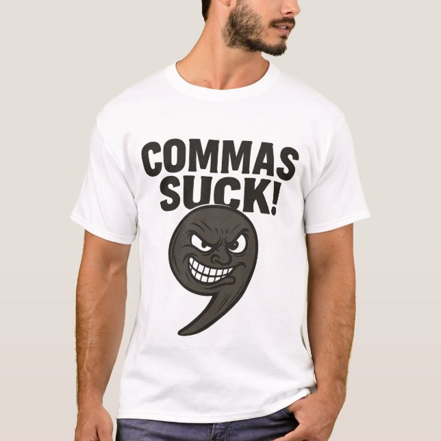 Camiseta comma, editing, editor, book (Anverso)