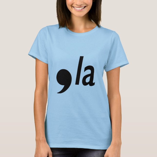Camiseta comma la (Anverso)