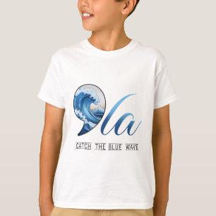 Camiseta Comma La Catch La Ola Azul Voto Kamala Presidente
