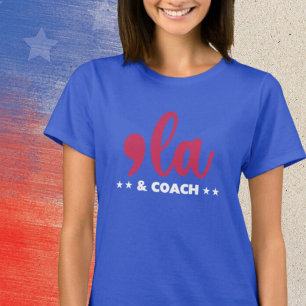Camiseta Comma la & Coach-Kamala Harris Blue
