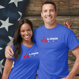 Camiseta Comma La & Coach Stars Blue T-Shirt