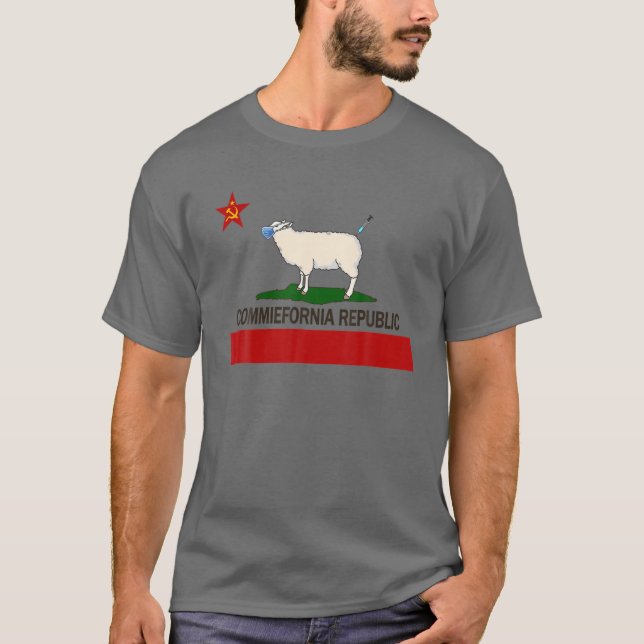 Camiseta Commiefornia Republic California State Flag Funny (Anverso)
