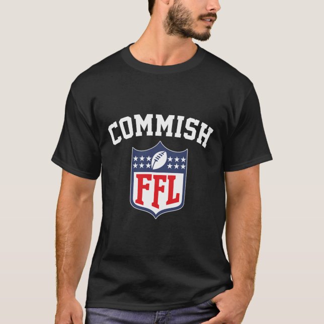 Camiseta Commish Fantasy Fantasy League Ffl Comm (Anverso)