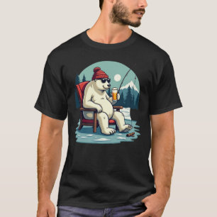 Camiseta Cómnior De Pescado De Cervezas De Oso Polar