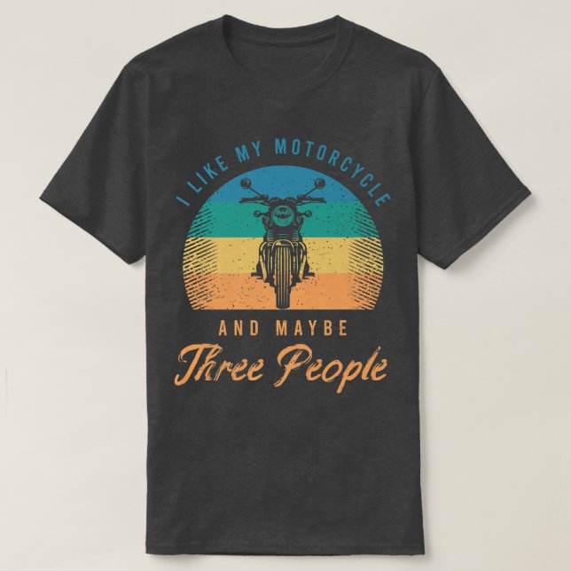 Camiseta Cómnior Diciendo Para Un Amante De La Motocicleta  (Diseño del anverso)