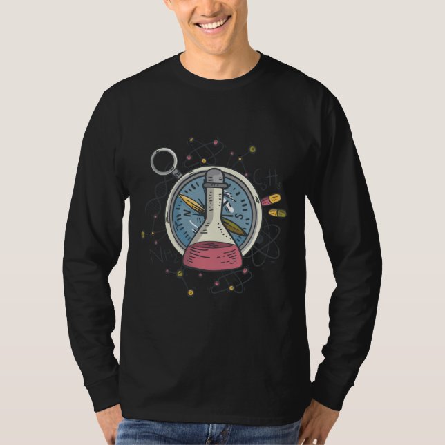 Camiseta Cómnito С la hemisteridad Science Pun (Anverso)