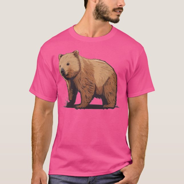 Camiseta Cómnito bebé Wombat Face (Anverso)
