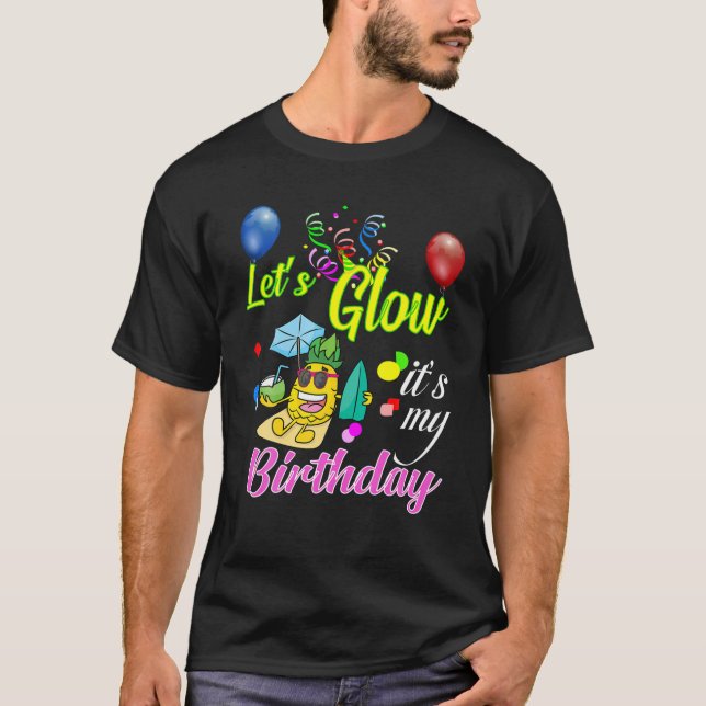 Camiseta Cómnito Cisne de piña Cisne Cumpleaños Hawaii S (Anverso)