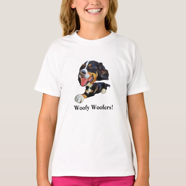 Camiseta Cómnito de Chicas de perro de montaña de Berné (Anverso)