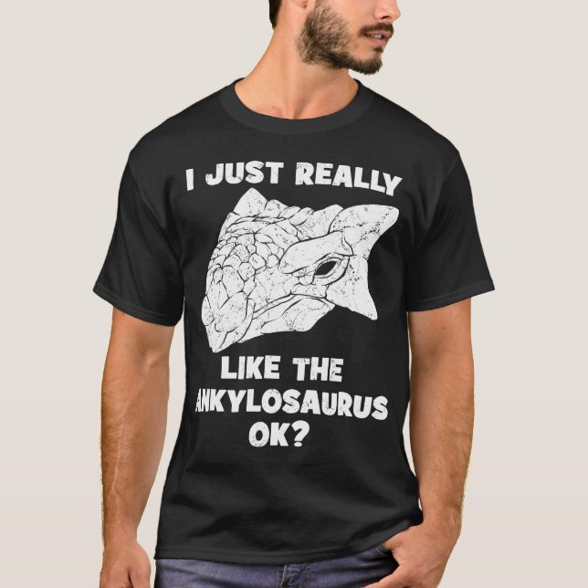 Camiseta Cómnito de fósiles Ankylosaurus Skull Funny (Anverso)