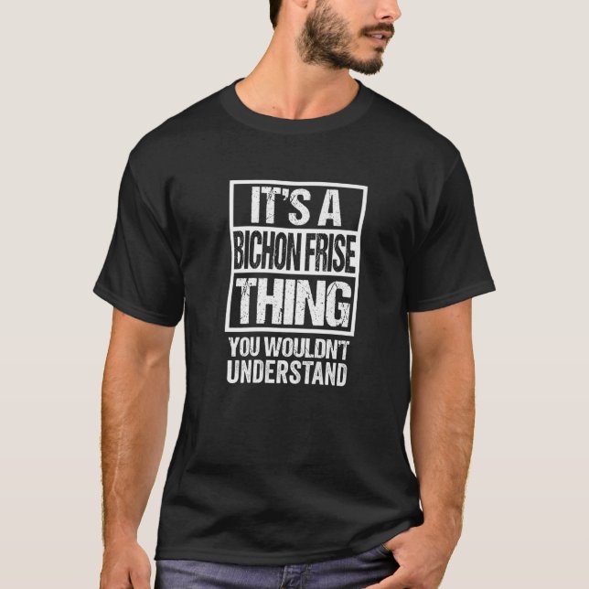 Camiseta Cómnito padre de la novia Bichon Cita a Perro Love (Anverso)
