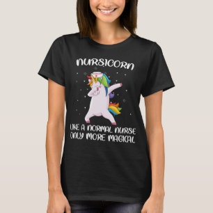 Camiseta Cómnito unicornio  Enfermera Unicorn