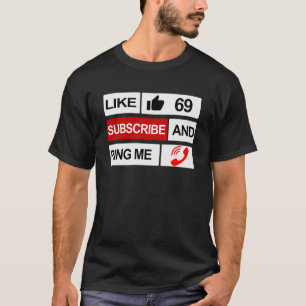 Camiseta Como 69 Suscribirse y llamarme