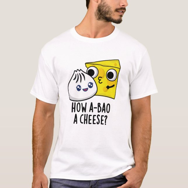 Camiseta Cómo A-bao un divertido bollo de comida de queso (Anverso)