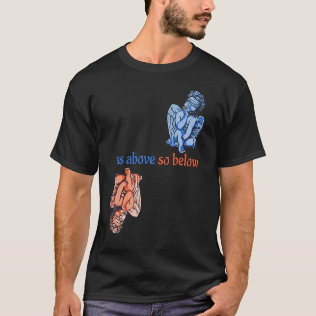 Camiseta Como Arriba, Por Debajo De Los Ángeles Oculto Alqu (Anverso)