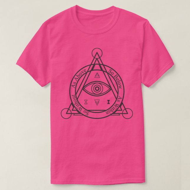 Camiseta Como arriba, tan abajo como dentro de tan WIthout  (Diseño del anverso)