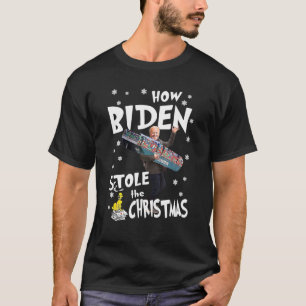 Camiseta Cómo Biden Robó Graciosamente A Los Navidades Bide