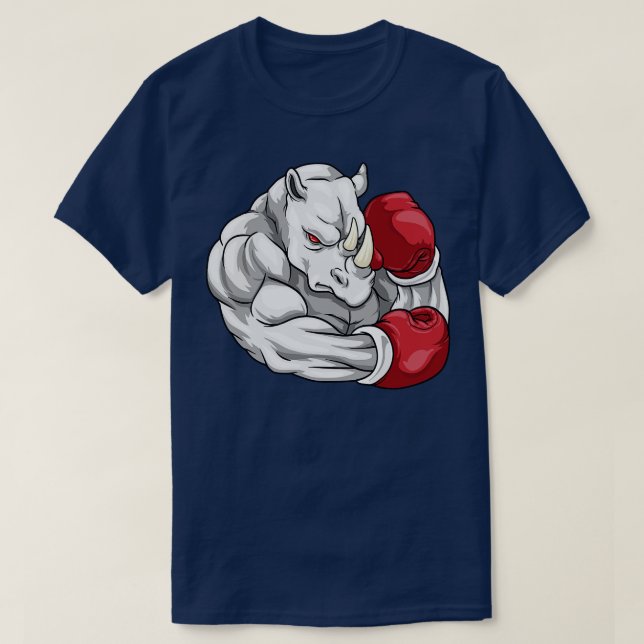 Camiseta como boxeador con guantes de boxeo (Diseño del anverso)